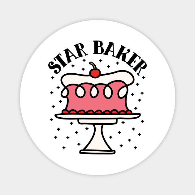 Baking Shirt - Star baker Magnet by redbarron